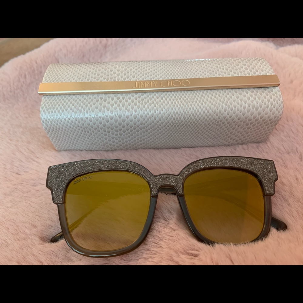 Jimmy Choo Mayela/S Glittery Sunglasses